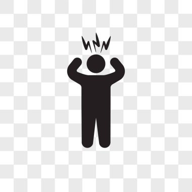 Saydam arka plan üzerinde Su izole şaşırmış adam vektör simgesi