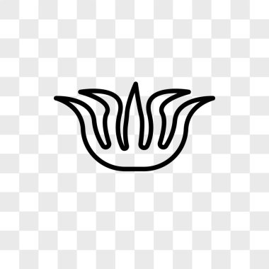 Saydam arka plan üzerinde Aloe vera logo tasarımı izole aloe vera vektör simgesi