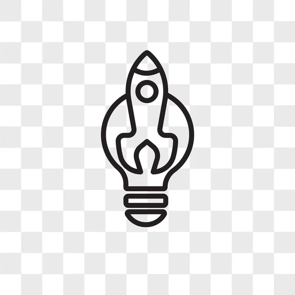 Startup vector icon isolated on transparent background, Startup