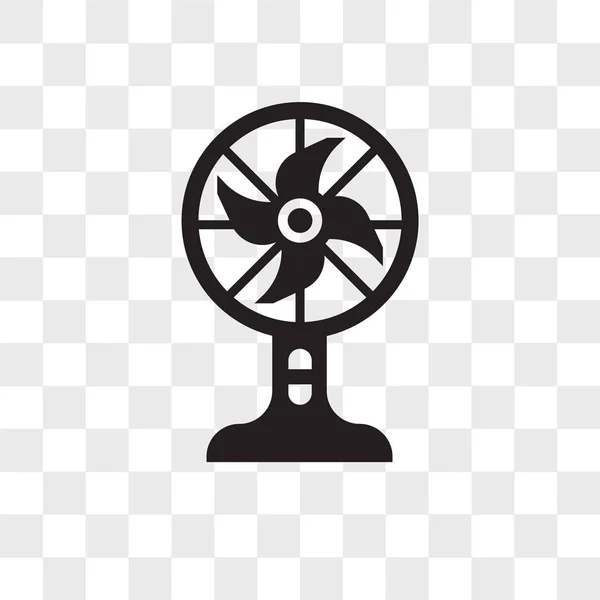 Ventiladores icono vectorial aislado sobre fondo transparente, Abanicos logo d — Vector de stock