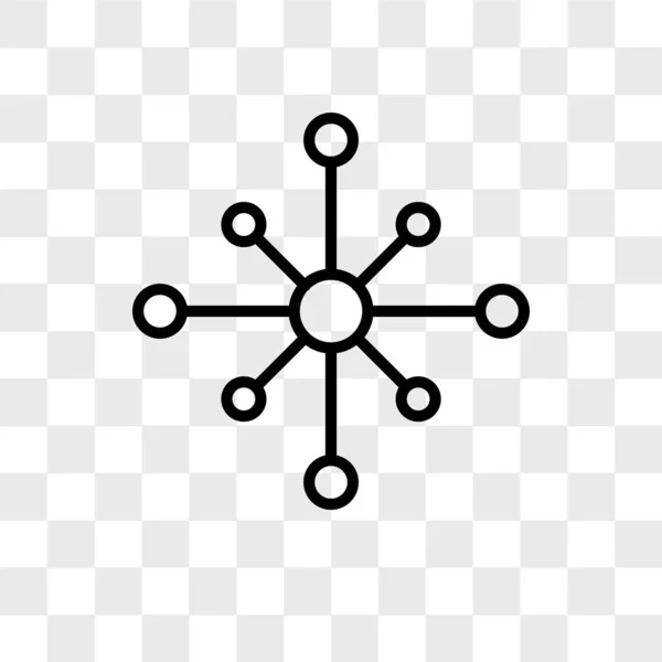 Networking vector pictogram geïsoleerd op transparante achtergrond, Networking logo ontwerp — Stockvector