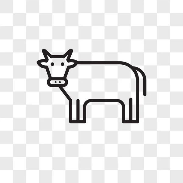 Varken vector pictogram geïsoleerd op transparante achtergrond, Pig logo des — Stockvector