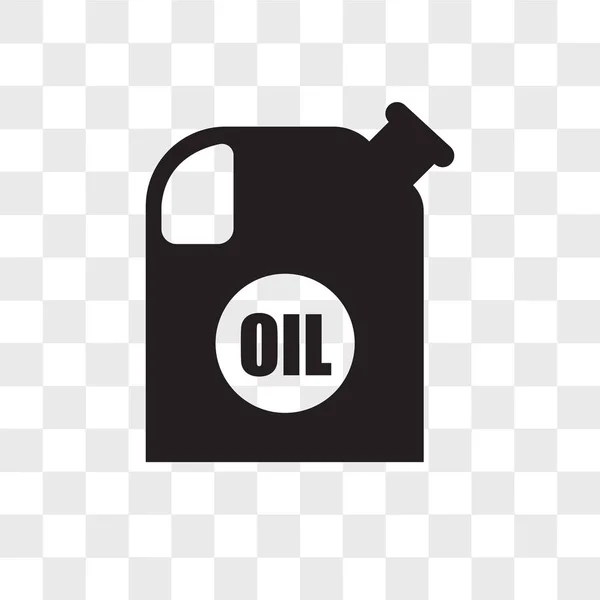 Oil container vector icon isolated on transparent background, oi — Stock Vector