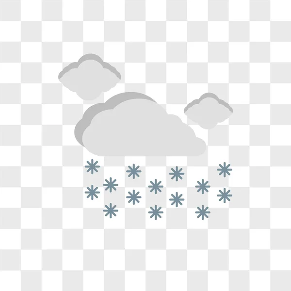 Icona vettoriale neve isolata su sfondo trasparente, logo Snow d — Vettoriale Stock