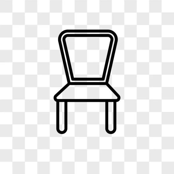 Sessel-Vektorsymbol isoliert auf transparentem Hintergrund, armchai — Stockvektor