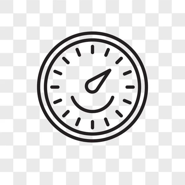 Czasomierz wektor ikona na białym tle na przezroczystym tle, Timer logo — Wektor stockowy