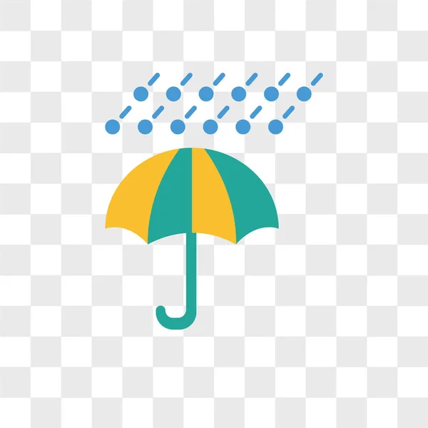 Esernyő vector icon elszigetelt átlátszó háttér, Umbrell — Stock Vector