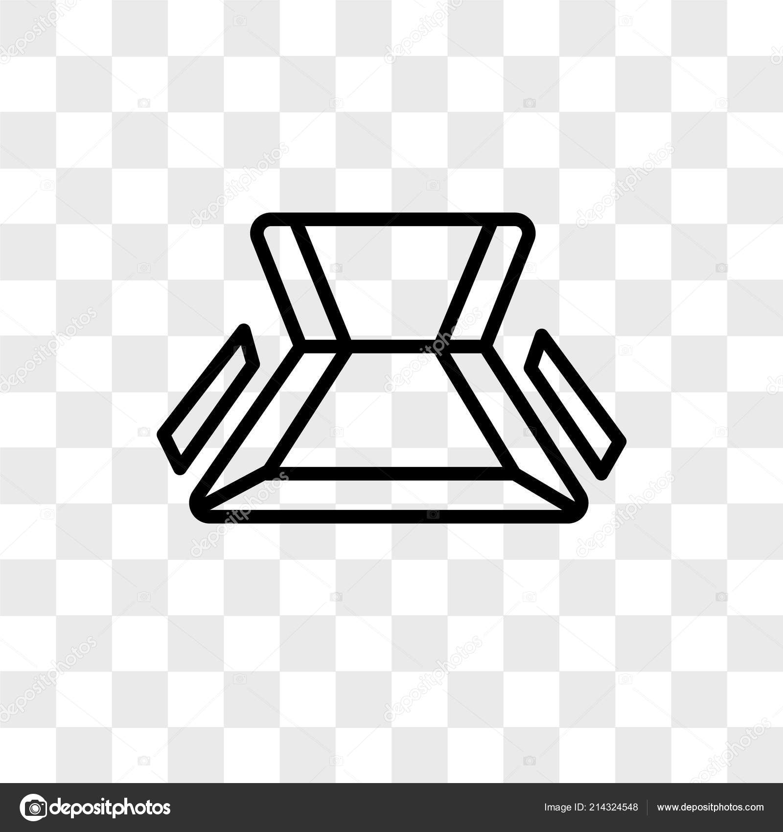 Stuhl Vektor Icon Isoliert Auf Transparenten Hintergrund