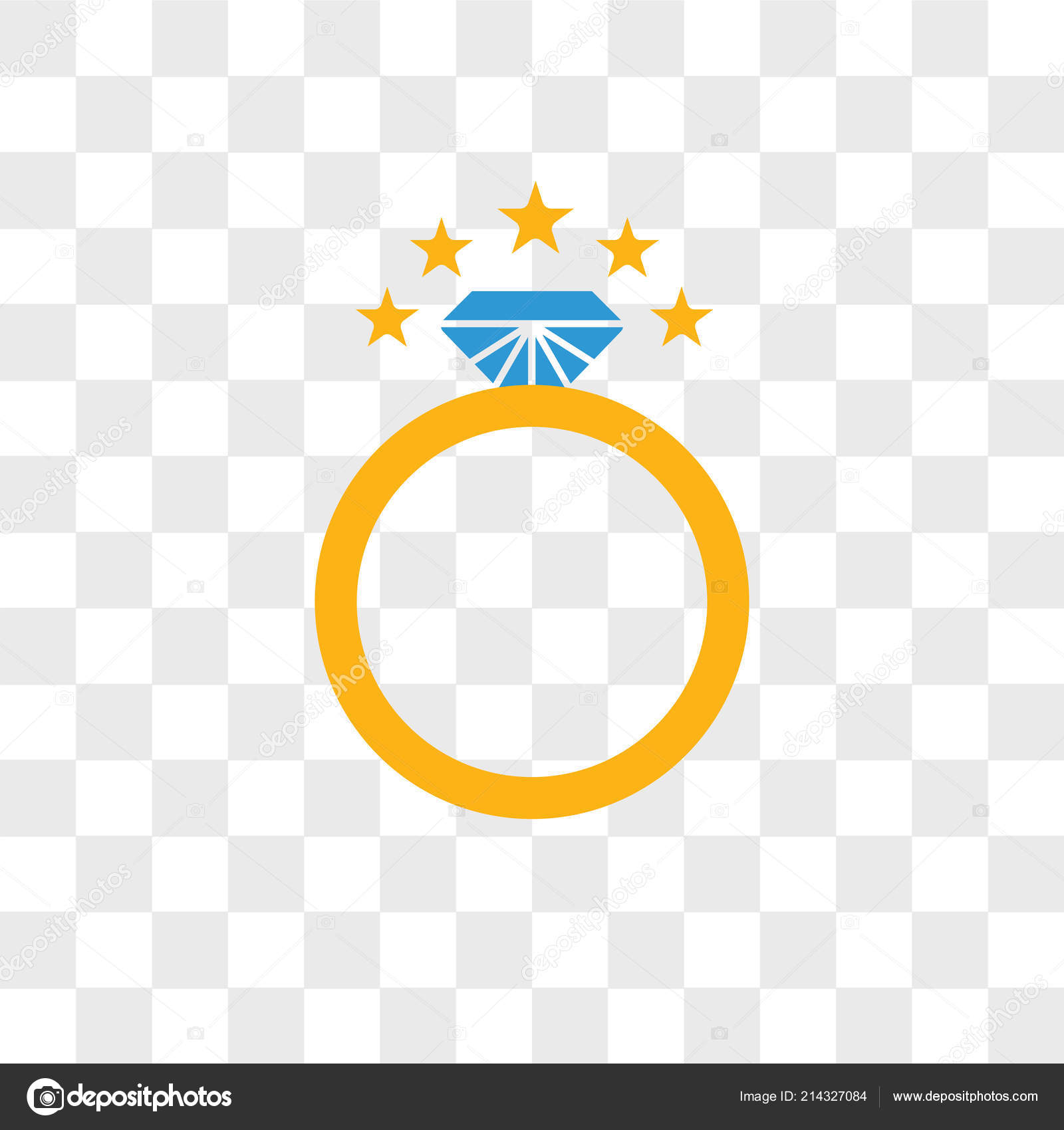  Ring  vector icon isolated on transparent background Ring  