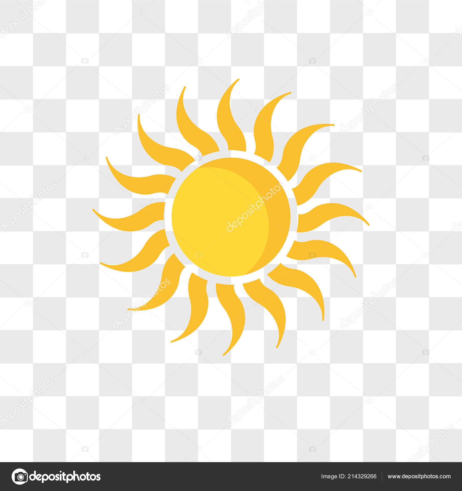 Sol vector icon isolated on transparent background, Sol logo