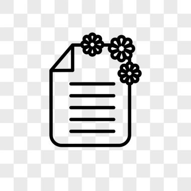 saydam arka plan üzerinde brochur izole broşür vektör simgesi