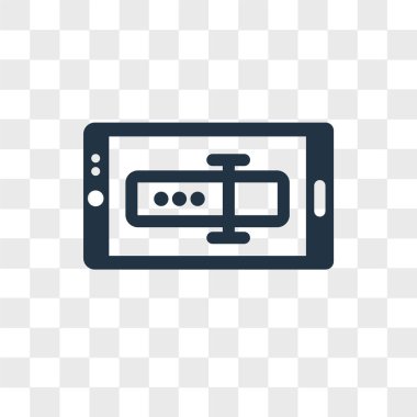 Vektör simgesi üzerinde şeffaf arka plan izole yazarak, Typing logo tasarım