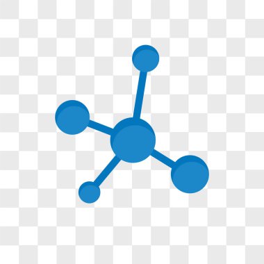 Şeffaf arka plan üzerinde hücreleri logo izole hücreler vektör simgesi