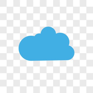 Saydam arka plan üzerinde Cloudes izole Cloudes vektör simgesi 
