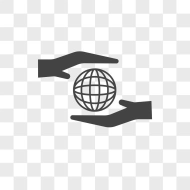 sosyal sorumluluk vektör simgesi üzerinde şeffaf backgr izole