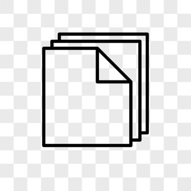 Saydam arka plan üzerinde dosya logo tasarımı izole dosya vektör simgesi