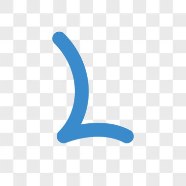 Lesotho para birimi vektör simgesi üzerinde şeffaf arka plan izole,