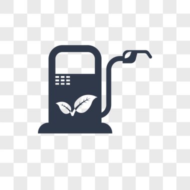 Saydam arka plan üzerinde Bio fue izole biyo yakıt vektör simgesi