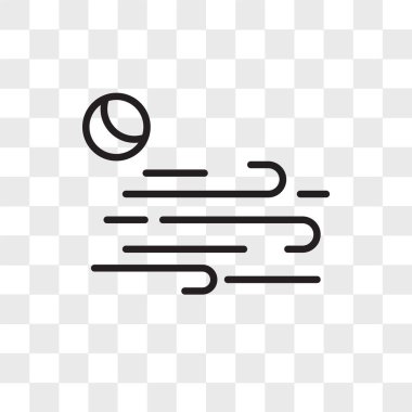 Saydam arka plan üzerinde rüzgar logo tasarımı izole rüzgar vektör simgesi