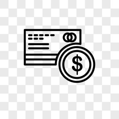 Saydam arka plan üzerinde CIT araba izole CIT kartı vektör simgesi