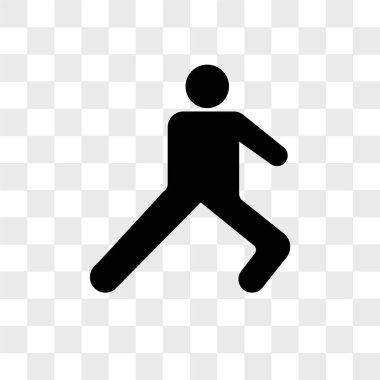 Saydam arka plan üzerinde bacak izole bacak streç vektör simgesi 