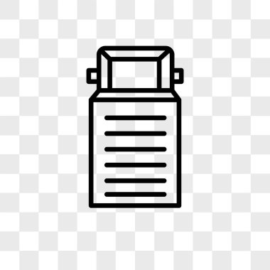 Saydam arka plan üzerinde kamyon logosu izole kamyon vektör simgesi