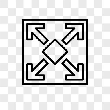 Saydam arka plan üzerinde tam ekran logo tasarımı izole tam ekran vektör simgesi