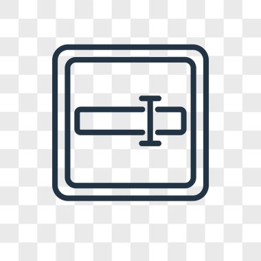 Saydam arka plan üzerinde giriş logo tasarımı izole giriş vektör simgesi