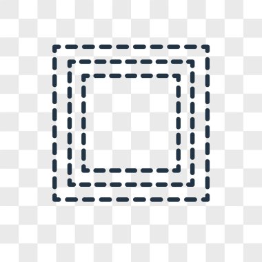 Saydam arka plan üzerinde seçim logo tasarımı izole seçimi vektör simgesi