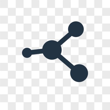 Saydam arka plan üzerinde bağlantı logo tasarımı izole bağlantı vektör simgesi