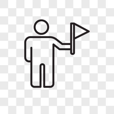 Saydam arka plan üzerinde Kılavuzu logo izole Kılavuzu vektör simgesi