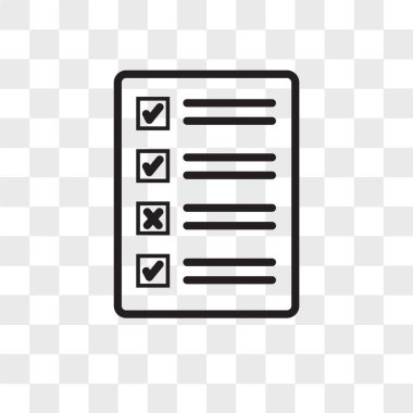 saydam arka plan üzerinde sipariş izole sipariş formu vektör simgesi