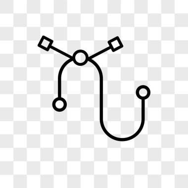  şeffaf arka plan, logo tasarımı izole vektör simgesi