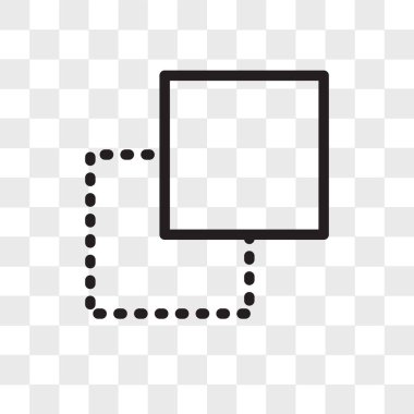 Saydam arka plan üzerinde katman logo izole katman vektör simgesi