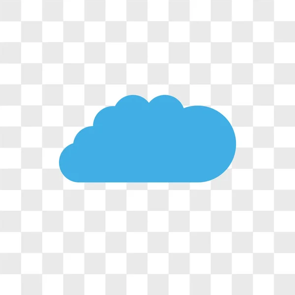 Cloudes vector icono aislado sobre fondo transparente, Nubes — Vector de stock