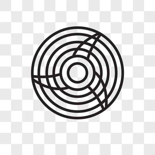 ファン ベクトルのアイコンが透明な背景、ファンのロゴデザインに分離 — ストックベクタ