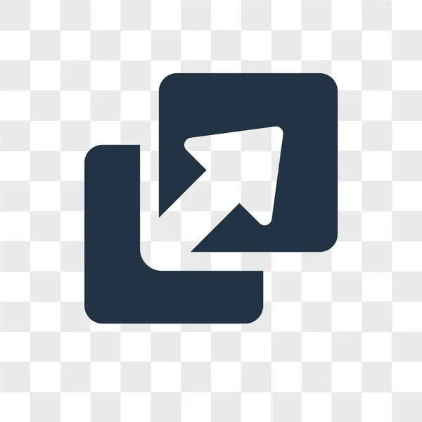 Onglet icône vectorielle isolée sur fond transparent, conception de logo Onglet — Image vectorielle