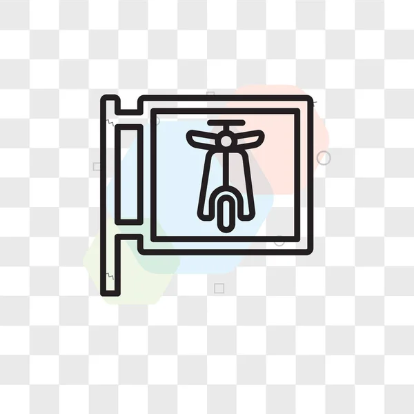 ベスパのロゴ、透明な背景に分離されたベスパ ベクトル アイコン — ストックベクタ