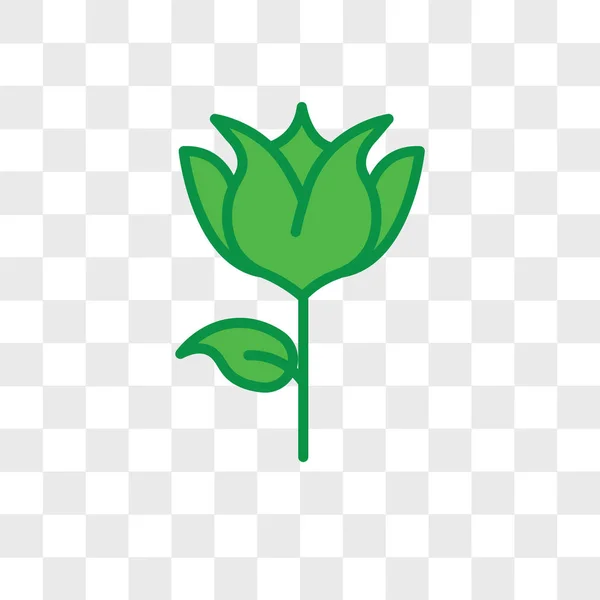 Τουλίπα εικονίδιο διάνυσμα απομονώνονται σε διαφανές φόντο, Tulip λογότυπο — Διανυσματικό Αρχείο