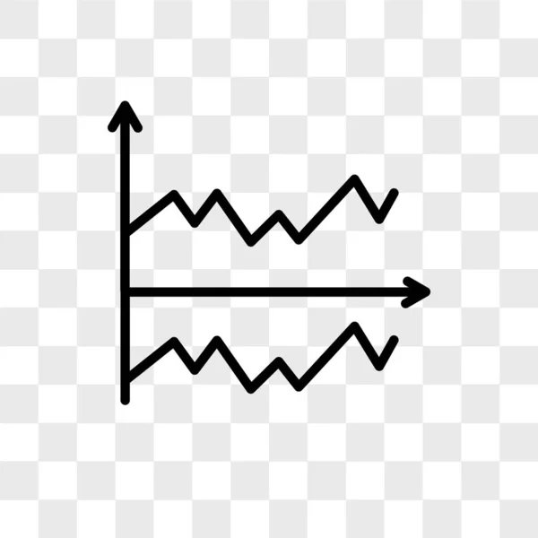 Gráfico icono de vector aislado sobre fondo transparente, Logotipo gráfico — Vector de stock