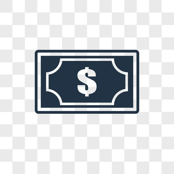 Dollar-Vektor-Symbol isoliert auf transparentem Hintergrund, Dollar-Logo-Design — Stockvektor