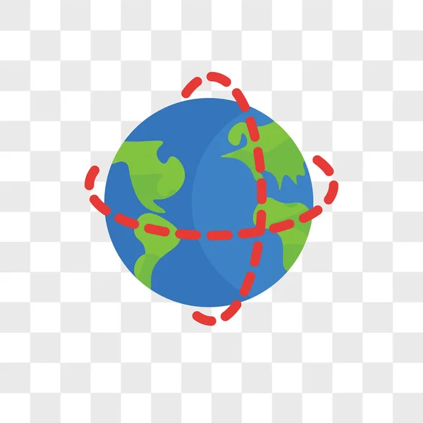 Icono del vector de la Tierra aislado sobre fondo transparente, logotipo de la Tierra — Vector de stock