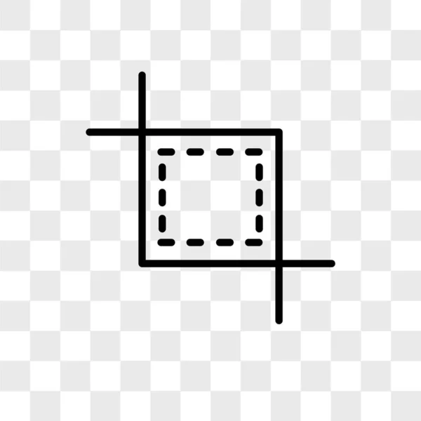Bijsnijden gereedschappictogram vector geïsoleerd op transparante achtergrond, Cr — Stockvector