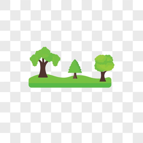 树向量图标在透明背景上隔离, 树徽标 d — 图库矢量图片