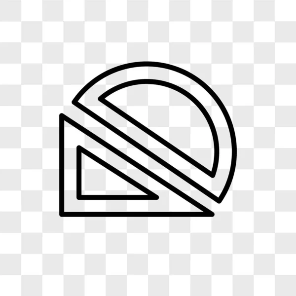 Meetkunde vector pictogram geïsoleerd op transparante achtergrond, meetkunde logo ontwerp — Stockvector
