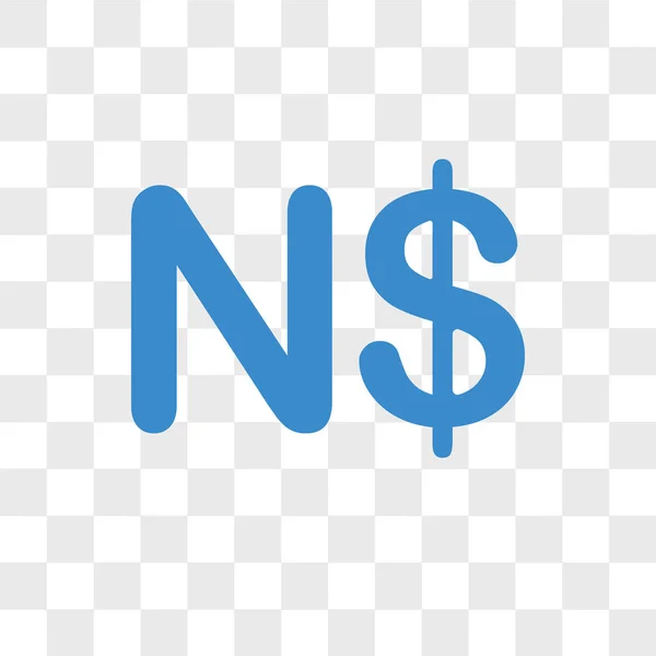 Namibie icône vectorielle de monnaie isolé sur fond transparent , — Image vectorielle