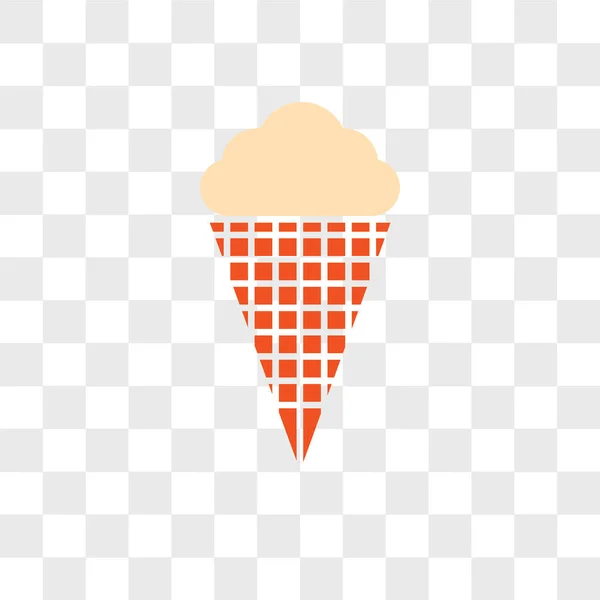 Icono de vector de helado aislado sobre fondo transparente, Ice cr — Archivo Imágenes Vectoriales