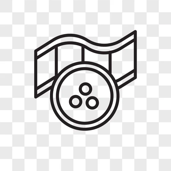 Film vector icon elszigetelt átlátszó háttér, film logó — Stock Vector