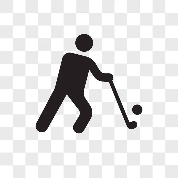 Golfer vector icon isolated on transparent background, Golfer lo — Stock Vector