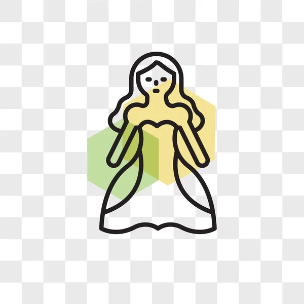 Icono de vector de hadas aislado sobre fondo transparente, logotipo de hadas — Vector de stock